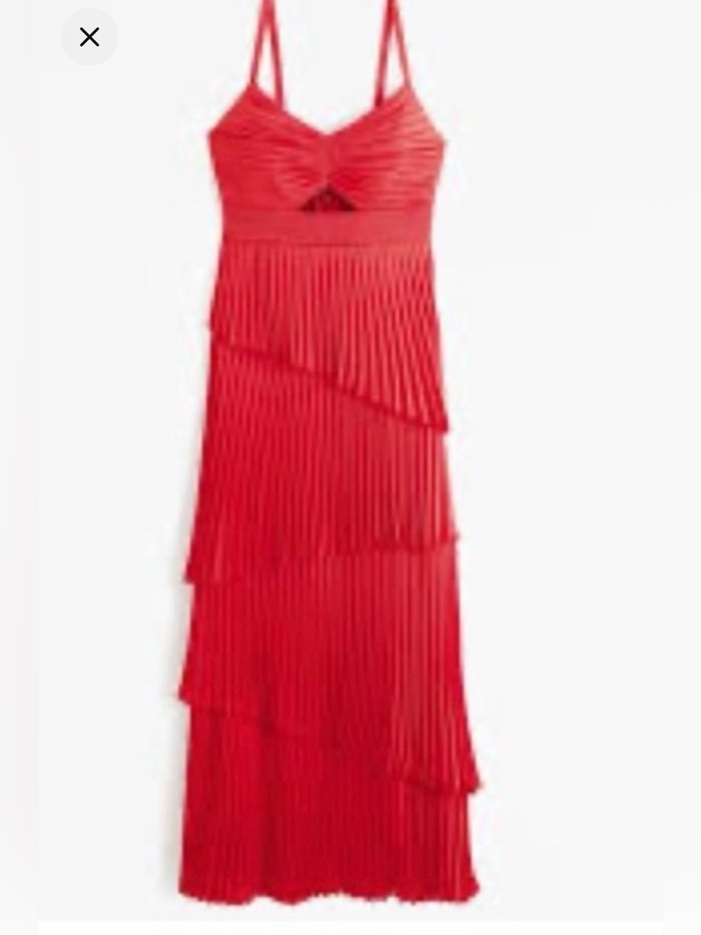 NWT Stunning red Rylie Tiered Ruffle Maxi Dress tiered layers